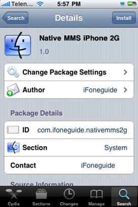 Активация MMS на iPhone 2G прошивка 3.1.2 [Перепрошивка iPhone]