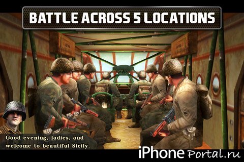 Brothers In Arms® 2: Global Front Free+ v1.0.5 [Gameloft] [Игры для iPhone/iPad]