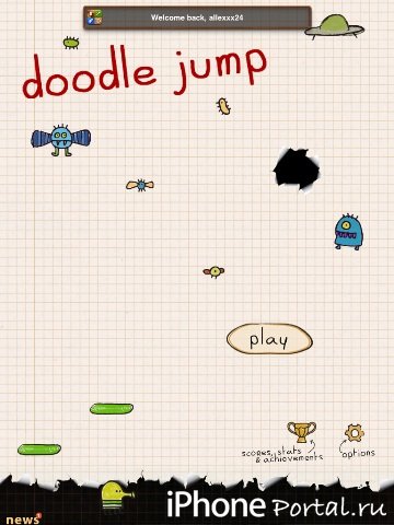 Doodle Jump HD v1.5 [Игры для iPad]