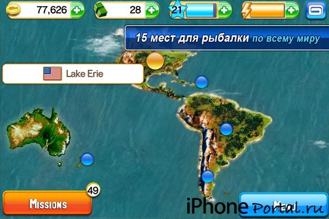 Fishing Kings Free+ v1.0.5 [RUS] [Gameloft] [Игры для iPhone/iPad]